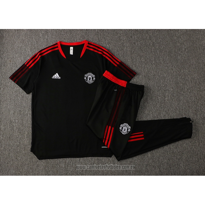 Chandal del Manchester United Manga Corta 2021-2022 Negro